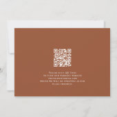 Entscheidet für ewig QR Code Terracotta Save The Date (Rückseite)