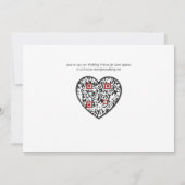 Entscheidet für Forever Script 2 Fotos Website QR  Save The Date (Rückseite)