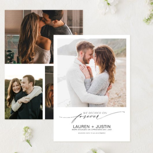 Entscheidet sich für die Schwarz-weiße Verlobung v Einladung