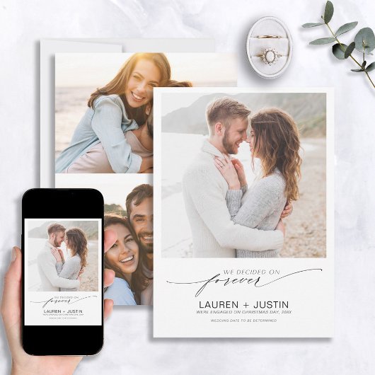 Entscheidet sich für die Schwarz-weiße Verlobung v Einladung