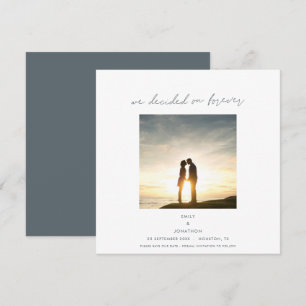 Entscheidet sich für "Forever Foto Minimalistisch" Save The Date