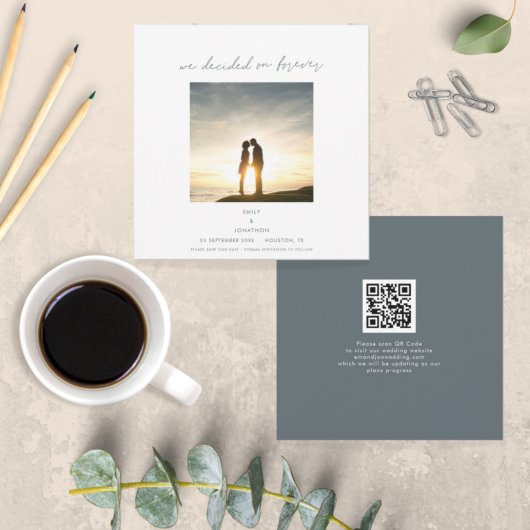 Entscheidet über Forever Foto QR Code Save the Dat Date