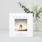 Entscheidet über Forever Foto QR Code Save the Dat Save The Date (Stehend Vorderseite)