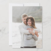 Entscheidet über Forever Schwarz-weiß 2 Foto Verlo Einladung (Rückseite)