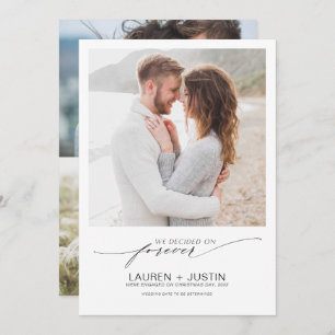 Entscheidet über Forever Schwarz-weiß 2 Foto Verlo Einladung