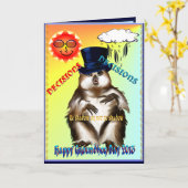 Entscheidung-Entscheidungen-Groundhog Tageskarte Karte (Gelbe Blume)