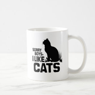 ENTSCHEIDUNG JUNGS ICH MAG KATZEN -.png Kaffeetasse
