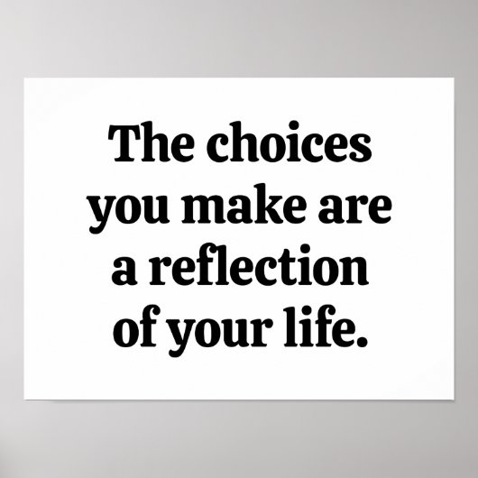 Entscheidungen, die Sie Poster machen (Vorne)