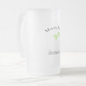 Entscheidungen mit Margarita Glass treffen Mattglas Bierglas (Vorderseite Links)