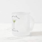 Entscheidungen mit Martini Glass treffen Mattglastasse (VorderseiteRechts)