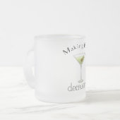 Entscheidungen mit Martini Glass treffen Mattglastasse (Vorderseite Links)