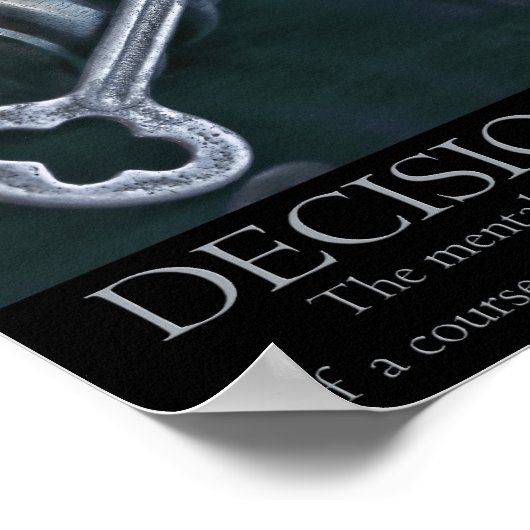 Entscheidungsfindung Poster (Ecke)