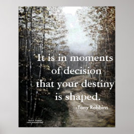 ENTSCHEIDUNGSMOMENTE TONY ROBBINS POSTER