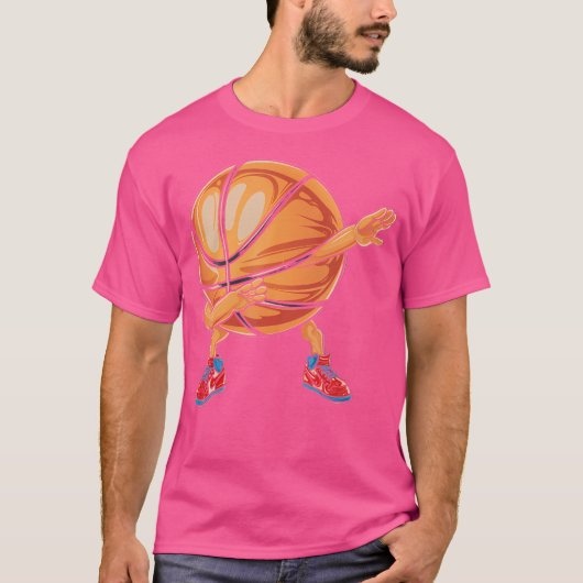 Entschlacken Basketball Orange Sport Player Fun Hi T-Shirt (Vorderseite)