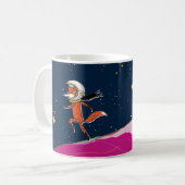 Entschlacken Sie die Fox Astronaut-Tasse Kaffeetasse (Vorderseite Links)