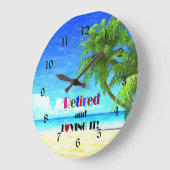 Entschlacken und lieben große wanduhr (Winkel)