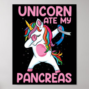 Entschlacken Unicorn Ate My Bauchspeicheldrüse Typ Poster