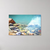 Entschlackende Felsen in der Leinwand Wassernatur  (Vorderseite)