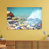 Entschlackende Felsen in der Leinwand Wassernatur  (Insitu (Wohnzimmer))