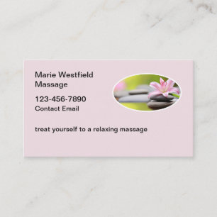 Entschlackende Massage Business Cards Neues Design Visitenkarte