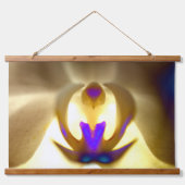 Entschlackendes Orchid-Design-Holz-Topped Wall-Tap Wandteppich Mit Holzrahmen (Vorne)