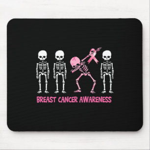 Entschlackung des Skeletts Rosa Ribbon Brustkrebs Mousepad