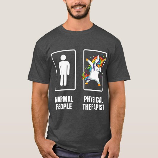 Entschlackung Einhorn Physikalischer Therapeut PT T-Shirt (Vorderseite)