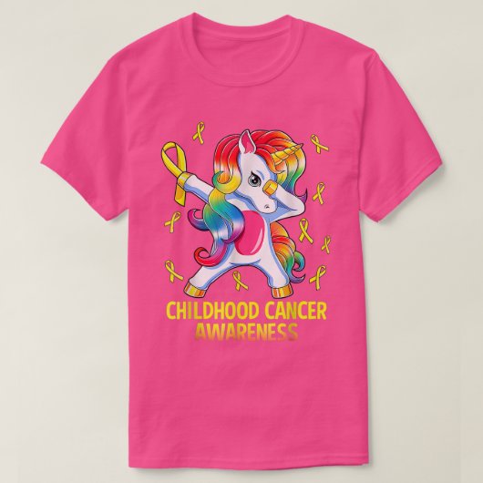 Entschlackung Unicorn Kinderkrebs Bewusstsein 1540 T-Shirt (Design vorne)