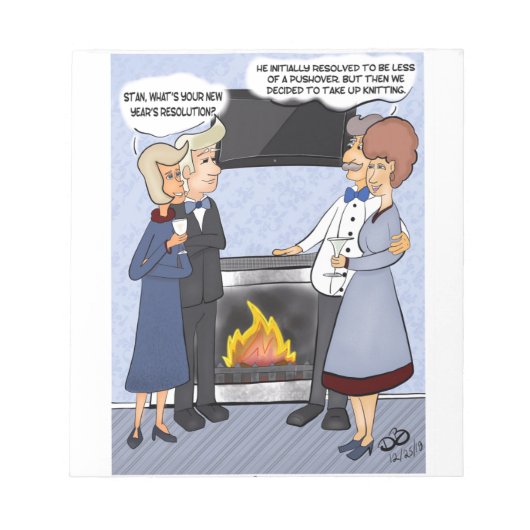 Entschließung für neue Jahre Notizblock (Vorderseite)