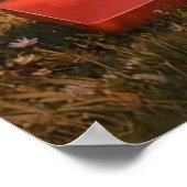Entschlossener Geist im digitalen Morgenrot Poster (Ecke)