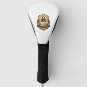Entschlossener Jesus Schwerer Eisenkurzhantel Kraf Golf Headcover
