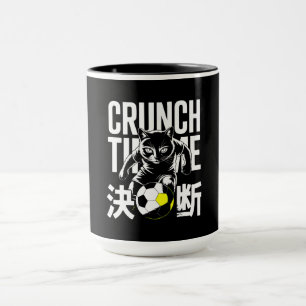 Entschlossener Kawaii Fußball-Katzenbecher - Japan Tasse
