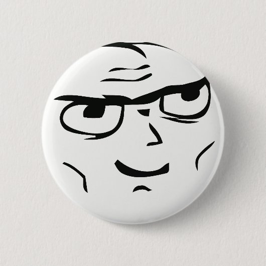 Entschlossener Typ Meme - Pinback Knopf Button (Vorderseite)