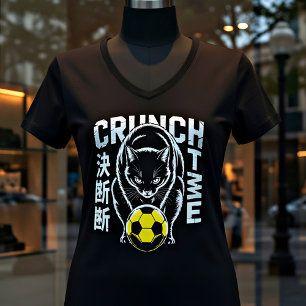Entschlossenes Kawaii-Fußball-Japanisches Anime-Sp T-Shirt
