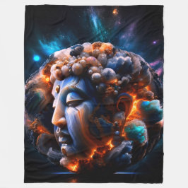 Entschlossenheit Buddha Fleecedecke
