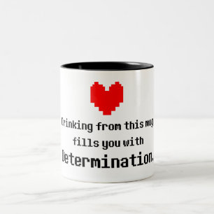 Entschlossenheit-Kaffee-Tasse Zweifarbige Tasse