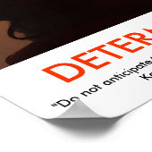 ENTSCHLOSSENHEIT motivierend Poster (Ecke)