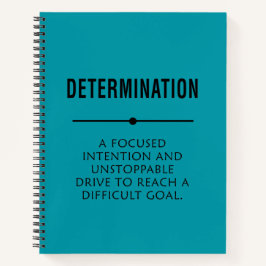 Entschlossenheit Notizblock