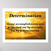 Entschlossenheit Poster (Vorne)