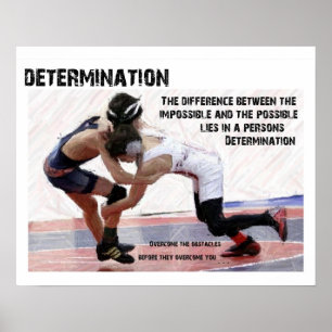 ENTSCHLOSSENHEIT - WRESTLING POSTER