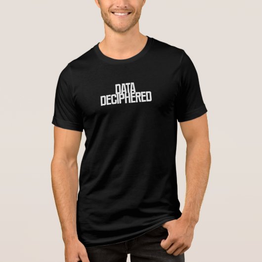 Entschlüsselte Daten | Komplexe Informationsklarhe Tri-Blend Shirt (Vorderseite)