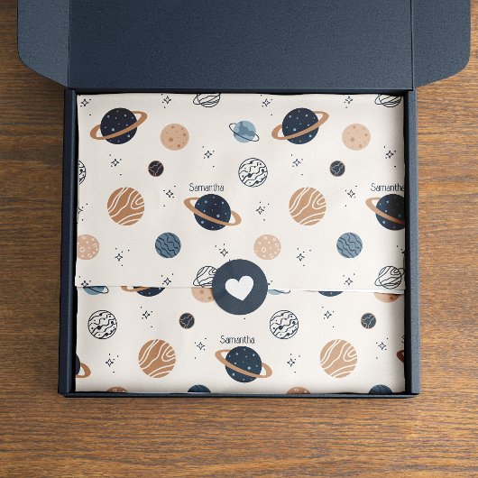 Entschlüsselung der Sonnensystemplanen Seidenpapier