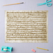 Entschlüsselung der Vintagen Musikhandschriften Seidenpapier (Basteln)