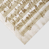 Entschlüsselung der Vintagen Musikhandschriften Seidenpapier (Detail)