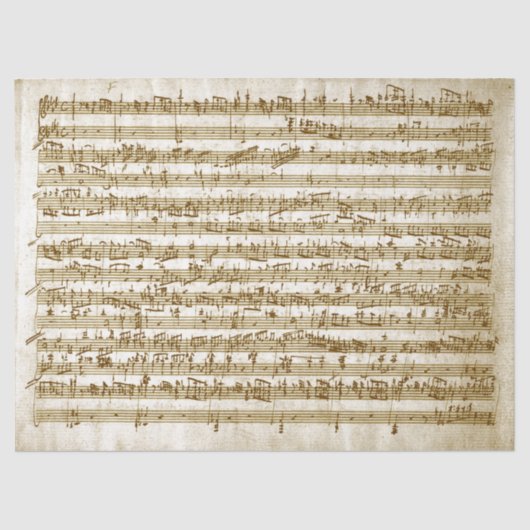 Entschlüsselung der Vintagen Musikhandschriften Seidenpapier (Vorderseite)