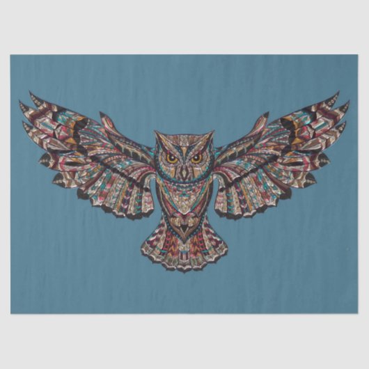 Entschlüsselung des Owl-Designs Seidenpapier (Vorderseite)