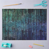 Entschlüsselung nach binärem Code für Technologie Seidenpapier (Basteln)