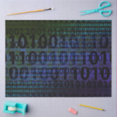 Entschlüsselung von binärem Code für Technologie Seidenpapier (Basteln)