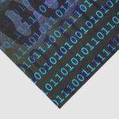 Entschlüsselung von binärem Code für Technologie Seidenpapier (Ausschnitt)