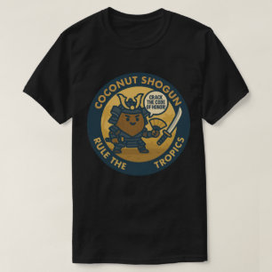 Entschlüssle den Ehrenkodex Samurai-Kokosnuss T-Shirt